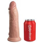 Телесный фаллоимитатор 8  Silicone Dual Density Cock - 22,8 см.
