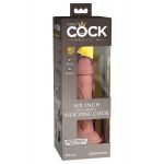 Телесный фаллоимитатор 6  Silicone Dual Density Cock - 17 см.