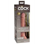 Телесный фаллоимитатор 7  Silicone Dual Density Cock - 21 см.
