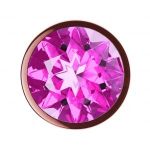 Пробка цвета розового золота с лиловым кристаллом Diamond Quartz Shine L - 8,3 см.