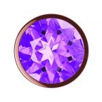 Пробка цвета розового золота с фиолетовым кристаллом Diamond Amethyst Shine L - 8,3 см.