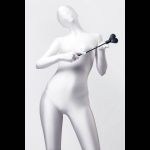 Черный стек со шлепком в форме сердца Anonymo - 35 см.