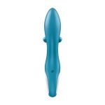Бирюзовый вибратор-кролик Embrace Me - 21,2 см.