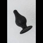 Черная анальная втулка Spade XS - 6,5 см.