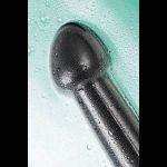 Черный нереалистичный фаллоимитатор Jelly Dildo L - 20 см.