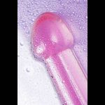Розовый нереалистичный фаллоимитатор Jelly Dildo L - 20 см.