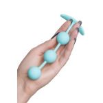 Мятные анальные шарики на сцепке Triplex - 15 см.