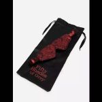 Двусторонняя красно-черная маска на глаза Reversible Faux Leather Blindfold