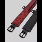 Красно-черные оковы Reversible Faux Leather Ankle Cuffs