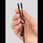 Ошейник с зажимами для сосков Reversible Collar Nipple Clamps