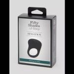 Черное эрекционное виброкольцо Sensation Rechargeable Vibrating Love Ring