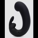 Черный мини-вибратор  кролик  Sensation Rechargeable G-Spot Rabbit Vibrator - 11,4 см.