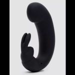 Черный мини-вибратор  кролик  Sensation Rechargeable G-Spot Rabbit Vibrator - 11,4 см.