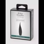 Черная вибропуля Sensation Rechargeable Flickering Tongue Vibrator