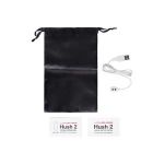 Черная анальная вибропробка HUSH 2 Size L - 12,1 см.