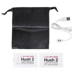 Черная анальная вибропробка HUSH 2 Size S - 12,1 см.