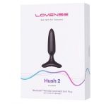 Черная анальная вибропробка HUSH 2 Size S - 12,1 см.