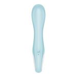 Голубой вибромассажер Air Pump Vibrator 5+ - 21 см.