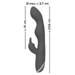 Фиолетовый вибратор A & G-Spot Rabbit Vibrator для стимуляции зон G и A - 23,6 см.