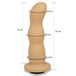 Телесная рельефная насадка Harness - 14,2 см.