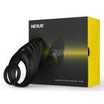 Черное эрекционное виброкольцо Nexus Enhance