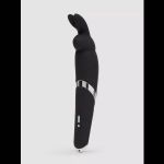Черный вибратор Rabbit Rechargeable Wand Vibrator - 26,7 см.