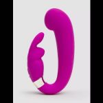 Лиловый вибратор Mini G-Spot Curve Vibe с клиторальным зайчиком