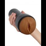 Коричневый мастурбатор-вагина Feel Stroker
