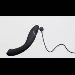 Темно-серый стимулятор G-точки Womanizer OG c технологией Pleasure Air и вибрацией - 17,7 см.