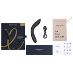 Темно-серый стимулятор G-точки Womanizer OG c технологией Pleasure Air и вибрацией - 17,7 см.