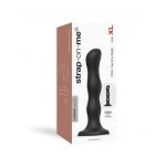 Черная насадка Strap-On-Me Dildo Geisha Balls size XL