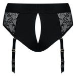 Черные трусики для насадок Diva Lingerie Harness - size M
