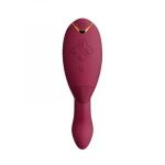 Бордовый бесконтактный клиторальный стимулятор Womanizer Duo 2