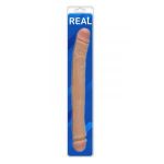 Гибкий двусторонний фаллоимитатор REAL - 39 см.