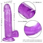 Фиолетовый фаллоимитатор Size Queen 6  - 20,25 см.