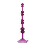 Фиолетовая анальная цепочка на присоске LOVE THROB PURPLE - 17,8 см. 