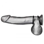 Набор из двух черных силиконовых колец разного диаметра SILICONE COCK RING SET