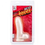 Фаллоимитатор с мошонкой Best Lover - 16,5 см.
