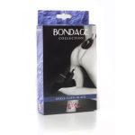 Чёрные меховые оковы на ноги Bondage