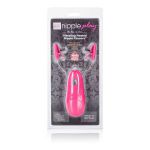 Розовые зажимы на соски с нагревательным эффектом с вибрацией Heated Nipple Teasers 