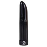 Черный вибратор Ladyfinger - 13 см.