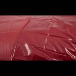 Виниловая бордовая простынь Vinyl Bed Sheet