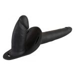 Женский страпон с вагинальной пробкой Double Strap On - 15 см.