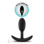 Черный анальный стимулятор Vibra Slim Plug Small - 8,8 см.
