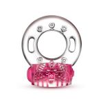 Розовое эрекционное виброкольцо Arouser Vibrating C-Ring