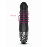 Черный вибратор с электростимуляцией Real Deal Neal - 16,5 см.