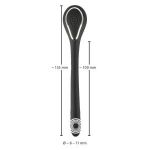Черный гибкий уретральный стимулятор с вибрацией Vibrating Bendable Dilator - 13,5 см.