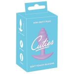 Фиолетовая анальная втулка Mini Butt Plug - 7,5 см.