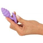 Фиолетовая анальная втулка Mini Butt Plug - 7,5 см.