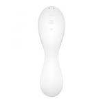 Белый вибратор 3-в-1 Curvy Trinity 5+